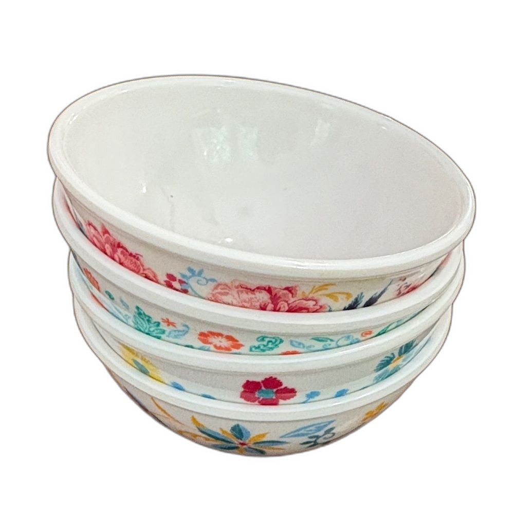 Floral Patterned 3” Bowls - Set of 4